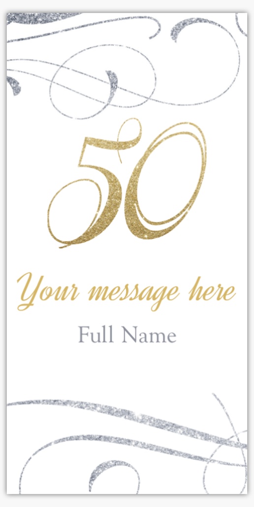 Design Preview for Milestone Birthday Vinyl Banners Templates, 4' x 8' Indoor vinyl Single-Sided