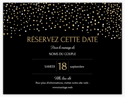 Aperçu du graphisme pour Galerie de modèles : cartes « save the date », 13,9 x 10,7 cm