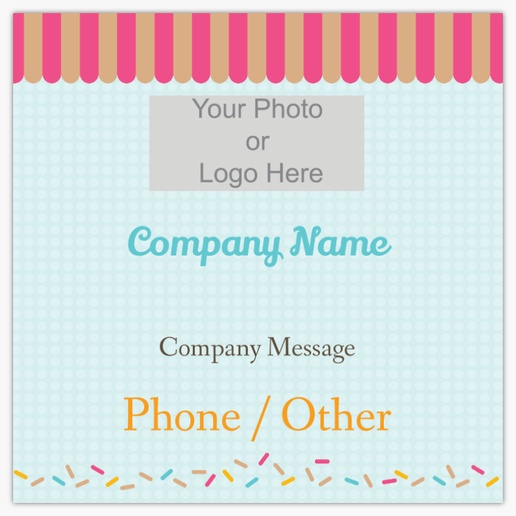 Design Preview for Candy Shops Lawn Signs Templates, 48" x 48" Horizontal