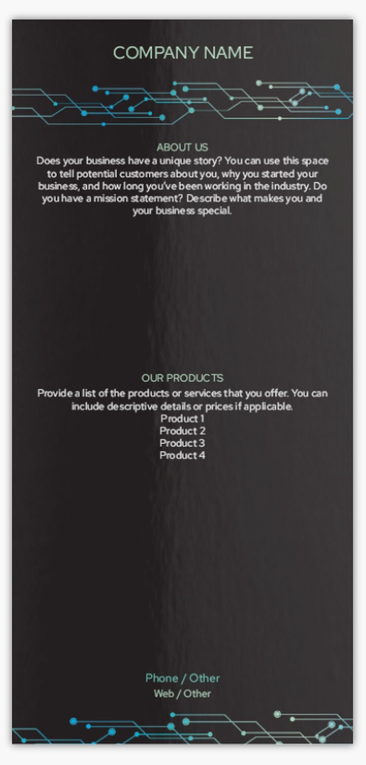 Design Preview for Design Gallery: Management Information Systems Postcards, DL (99 x 210 mm)