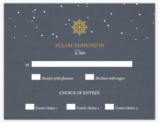 A excepto a data faire gagner la date gray design for RSVP Cards