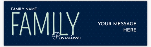 Design Preview for Family Reunion Vinyl Banners Templates, 2.5' x 8' Indoor vinyl Single-Sided