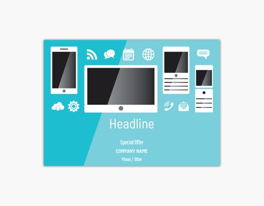 Design Preview for Design Gallery: Electronics Postcards, A6