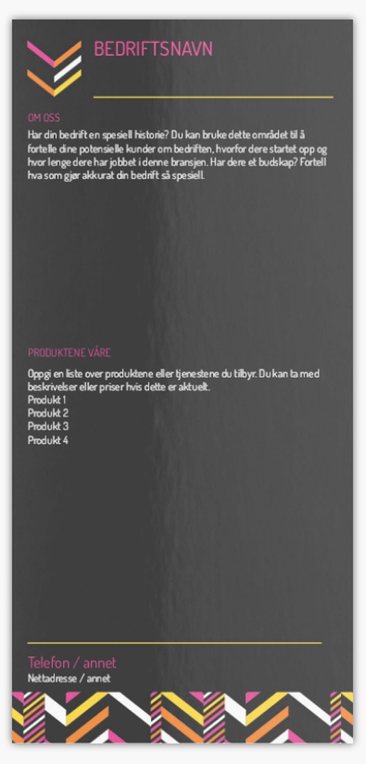 Forhåndsvisning av design for Designgalleri: Arrangementer Postkort, Avlang (99 x 210 mm)
