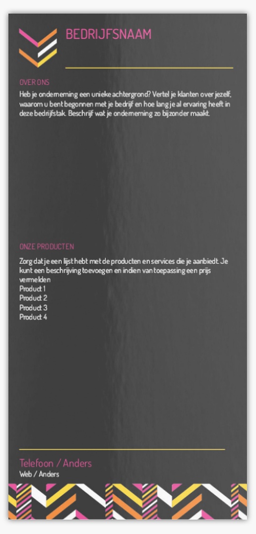 Voorvertoning ontwerp voor Ontwerpgalerij: Marketing en communicatie Postkaarten, DL (99 x 210 mm)
