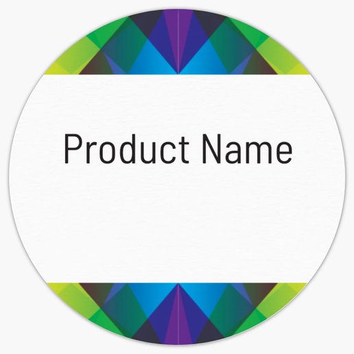 Design Preview for Design Gallery: Bold & Colorful Product Labels on Sheets, 1.5" x 1.5" Circle