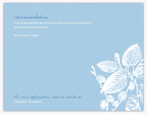 A floral insert blue gray design for Wedding
