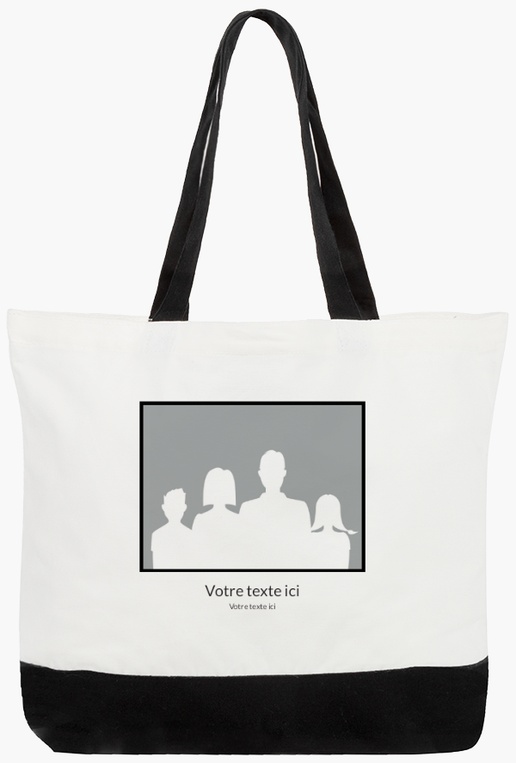 Aperçu du graphisme pour Galerie de modèles : Grand sac fourre-tout en coton VistaPrint