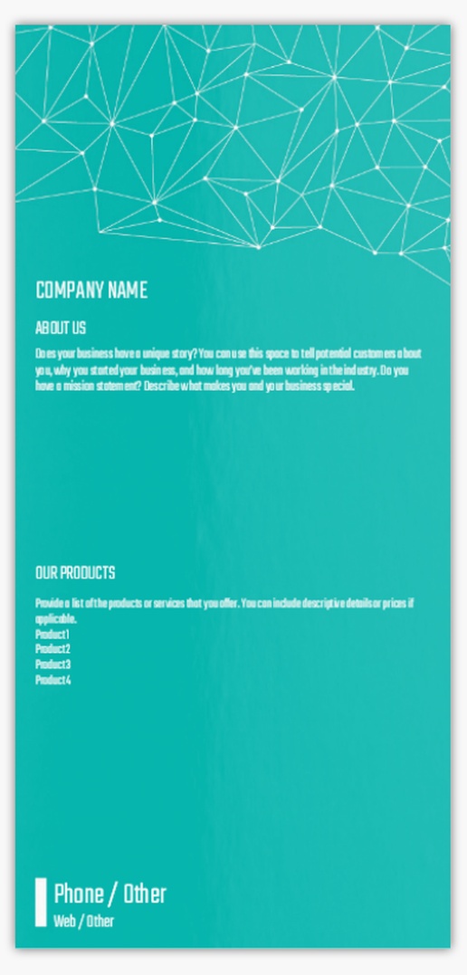 Design Preview for Design Gallery: Marketing & Communications Postcards, DL (99 x 210 mm)