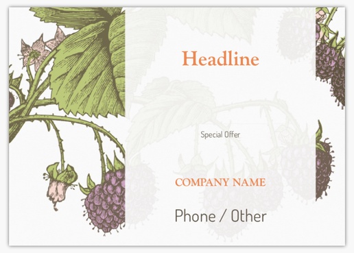 Design Preview for Design Gallery: Organic Food Stores Postcards, A6