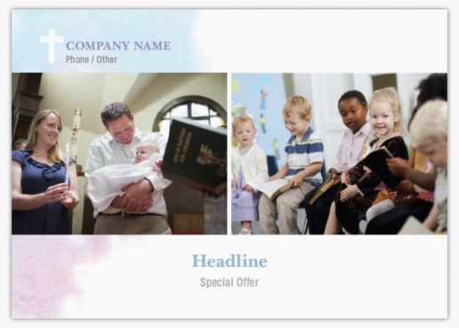 Design Preview for Templates for Religious & Spiritual Postcards , A6