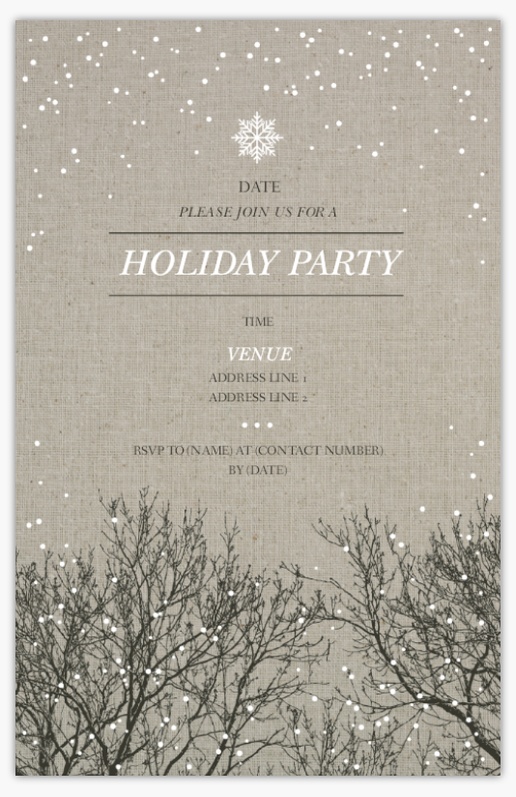 A christmas party trees gray design for New Year