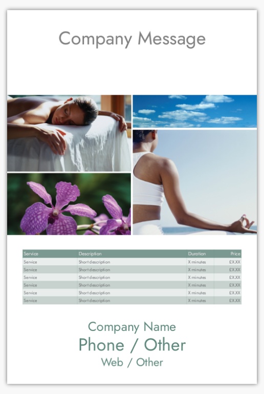 Design Preview for Design Gallery: Skin Care Aluminum A-Frame Signs, 1 Insert - No Frame 24" x 36"