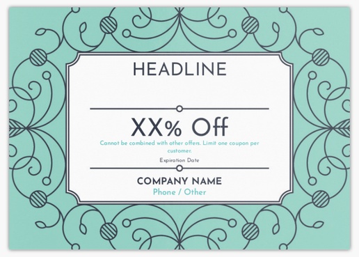 Design Preview for Design Gallery: Coupons Postcards, A6 (105 x 148 mm)