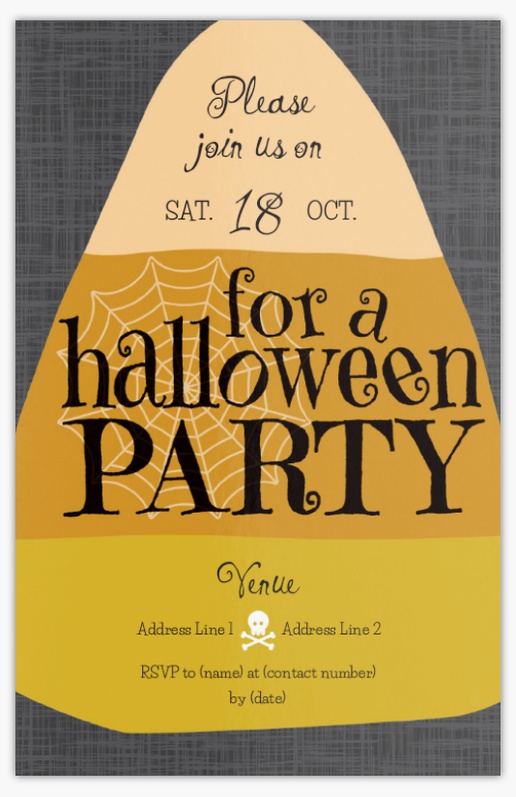 Design Preview for Invitations Templates & Designs, Flat 18.2 x 11.7 cm