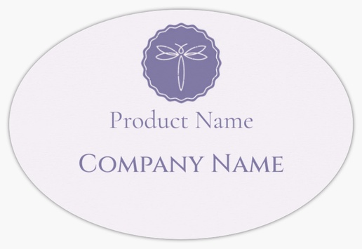 Design Preview for Design Gallery: Elegant Product Labels on Sheets, 2" x 3" Oval