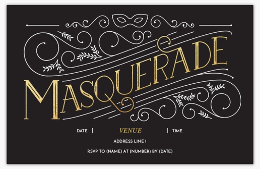 A masquerade gold gray design for Events