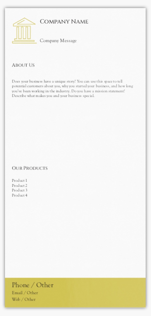 Design Preview for Design Gallery: Legal Postcards, DL (99 x 210 mm)