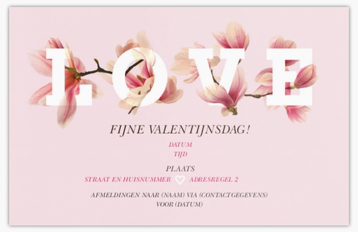 Voorvertoning ontwerp voor Ontwerpgalerij: Valentijnsdag Kaarten en uitnodigingen, Ongevouwen 18.2 x 11.7 cm