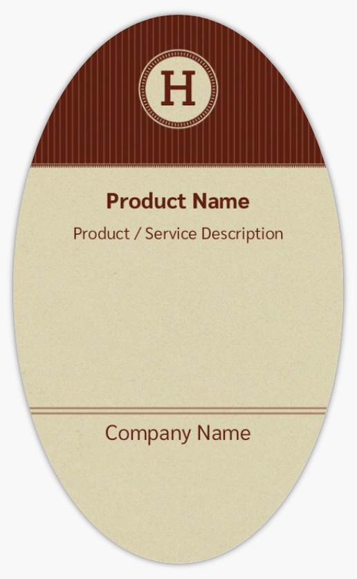 Design Preview for Law, Public Safety & Politics Product Labels on Sheets Templates, 3" x 5" Oval