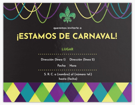 Vista previa del diseño de Galería de diseños de tarjetas e invitaciones para fiestas temática, Plano 13,9 x 10,7 cm