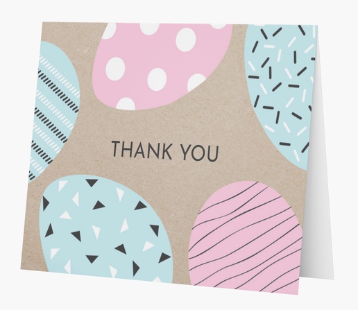 A easter thank you white purple design for Easter