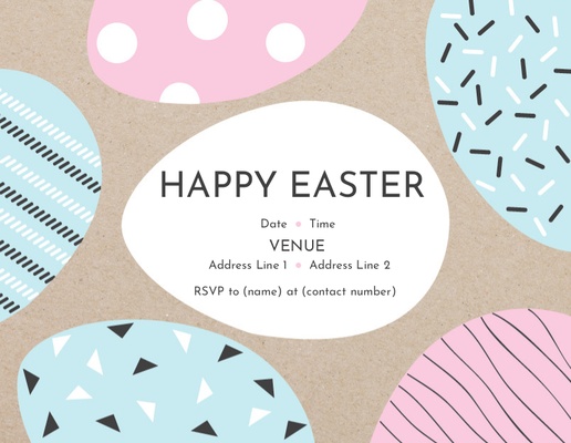 A card easter white cream design for Holiday