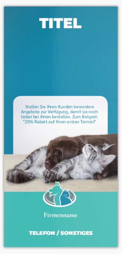 Designvorschau für Designgalerie: Postkarten Tiere & Tierbetreuung, DIN lang (99 x 210 mm)