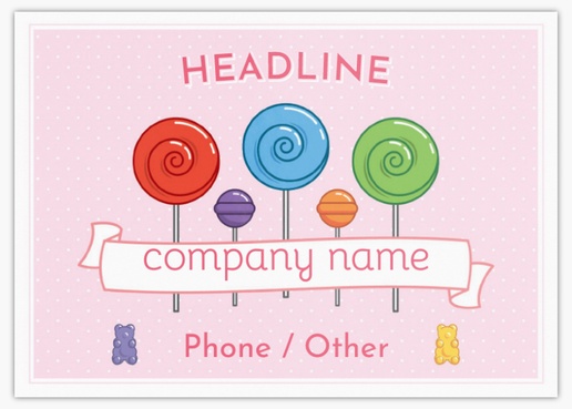 Design Preview for Design Gallery: Sweet Shops Postcards, A6 (105 x 148 mm)