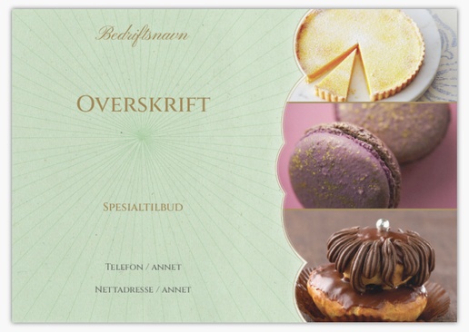 Forhåndsvisning av design for Designgalleri: Bakerier Postkort, A5 (148 x 210 mm)