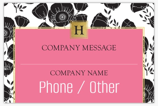 A boutique monogram pink gray design for Elegant