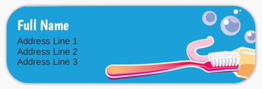A suuhygienistiltä cuidado dental blue pink design