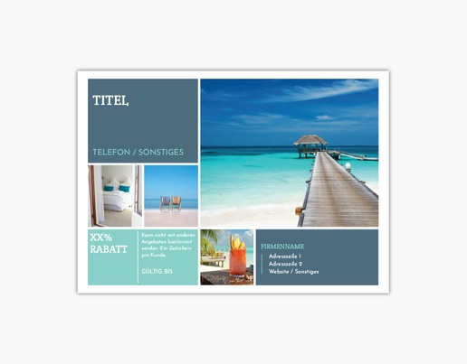 Designvorschau für Designgalerie: Postkarten Reise & Unterkunft, A6 (105 x 148 mm)