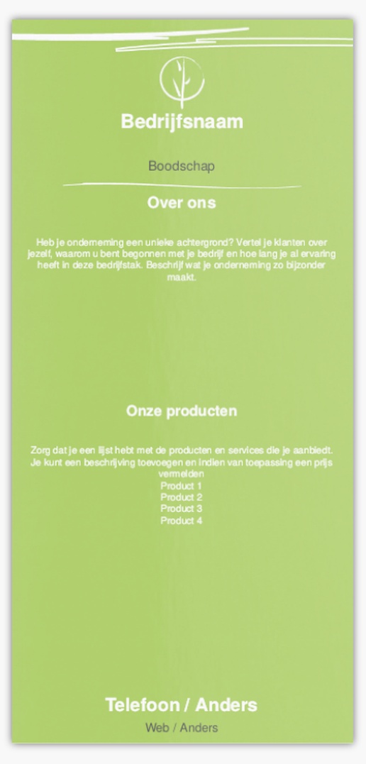 Voorvertoning ontwerp voor Ontwerpgalerij: Dieet en voeding Ansichtkaarten, DL (99 x 210 mm)
