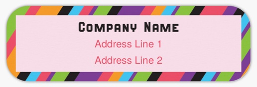 Design Preview for Candy Shops Return Address Labels Templates, White Paper