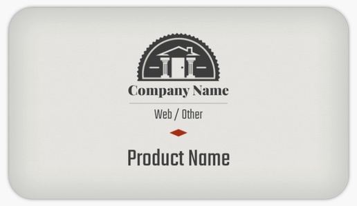 A industry logo pillar gray design
