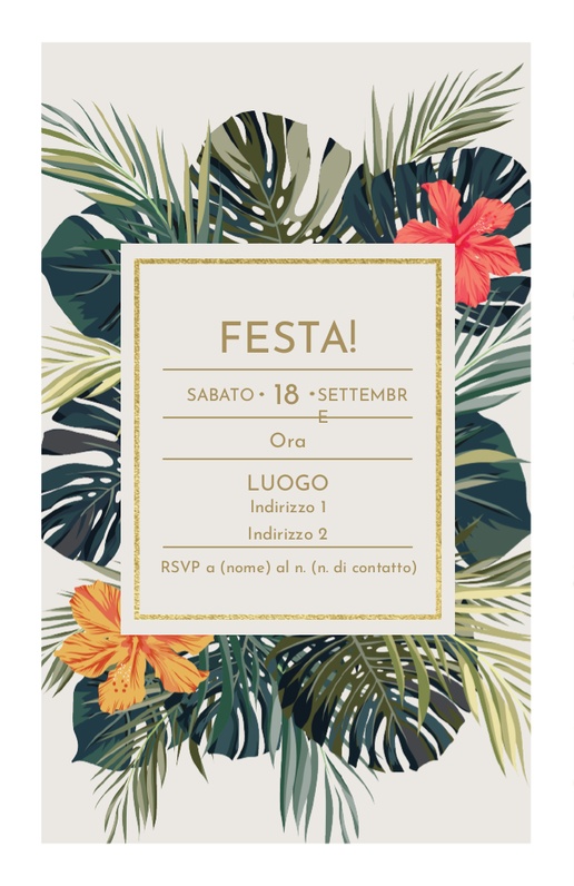 Anteprima design per Galleria di design: inviti e biglietti per feste a tema, Piatto 18.2 x 11.7 cm