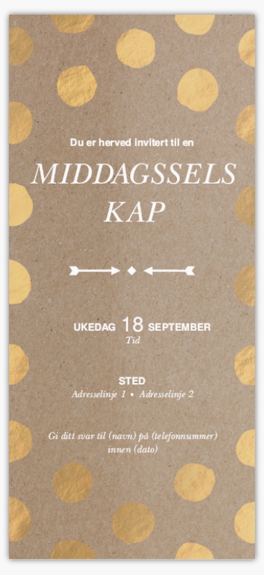 Forhåndsvisning av design for Designgalleri: Bedrift Invitasjoner og kort, Ensidig 21 x 9.5 cm