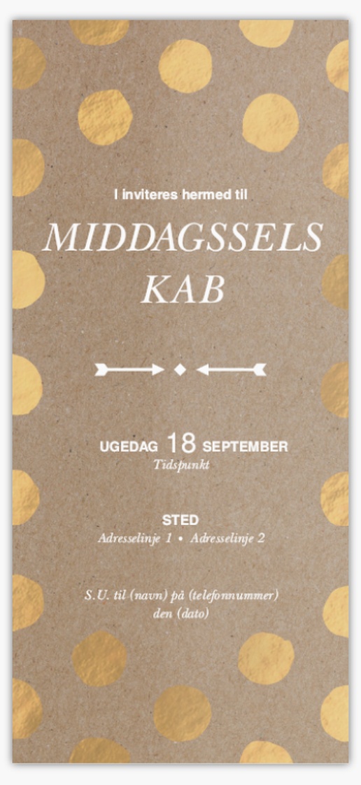 Forhåndsvisning af design for Designgalleri: Invitationer og kort, Enkeltsidet 21 x 9.5 cm
