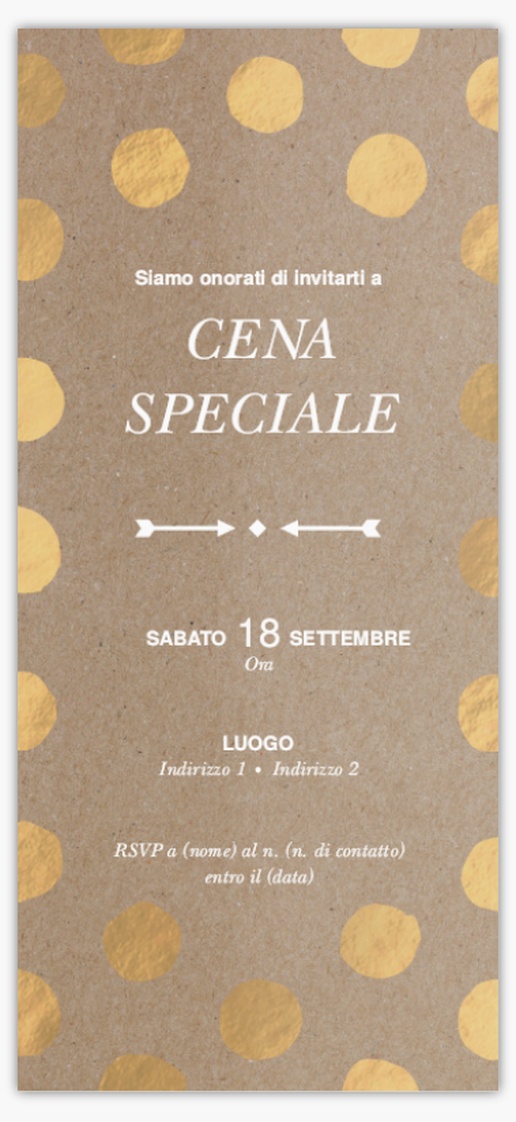 Anteprima design per Galleria di design: inviti e biglietti per cene e cocktail, Piatto 21 x 9.5 cm