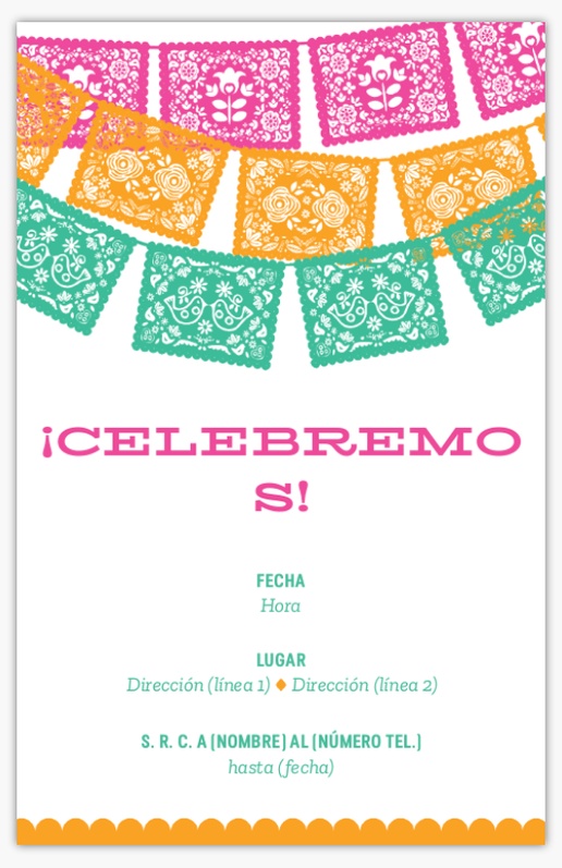 Un mexico fiesta diseño azul naranja para Fiestas temáticas