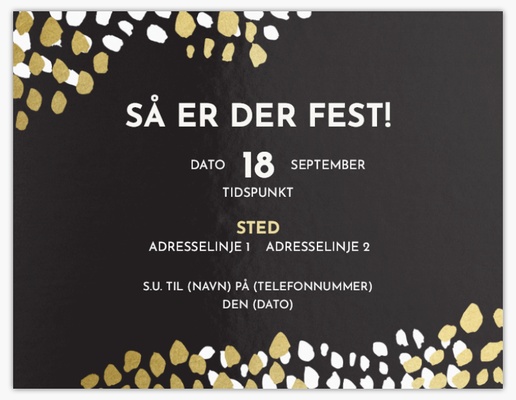 Forhåndsvisning af design for Designgalleri: Invitationer og kort, Enkeltsidet 13,9 x 10,7 cm