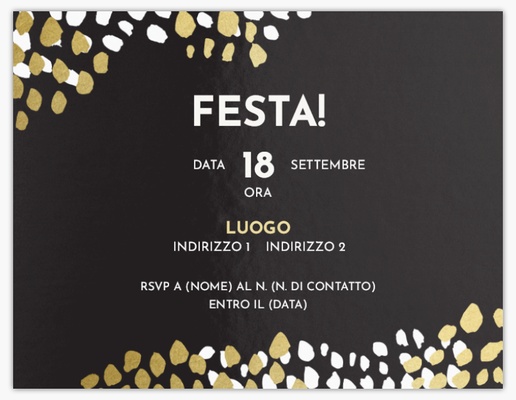 Anteprima design per Galleria di design: inviti e biglietti per compleanno, Piatto 13,9 x 10,7 cm