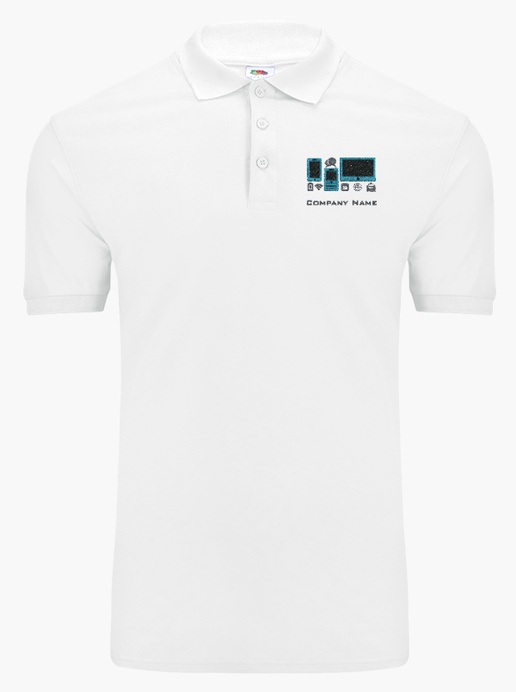 Design Preview for Design Gallery: Mobile Devices & Telecommunication Fruit of the Loom® Polo Shirt