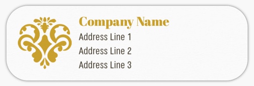 Design Preview for Property & Estate Agents Return Address Labels Templates, White Paper