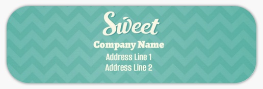 Design Preview for Bakeries Return Address Labels Templates, White Paper