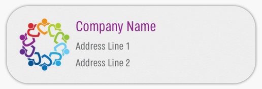 Design Preview for Design Gallery: Foster Services & Adoption Return Address Labels, White Paper