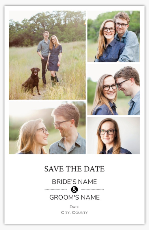 Design Preview for Design Gallery: Save the Date Cards, 4.6" x 7.2"