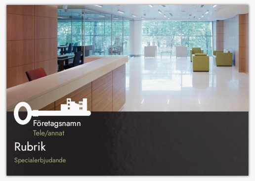 Förhandsgranskning av design för Designgalleri: Fastigheter Vykort, A5 (148 x 210 mm)
