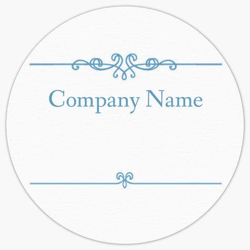 Design Preview for Design Gallery: Conservative Product Labels on Sheets, 1.5" x 1.5" Circle